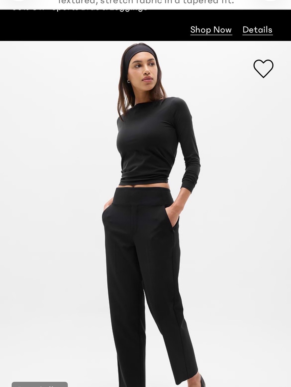 Athleta Black Endless High Rise Pants - Like New!! Size 4 - S/S33636-03